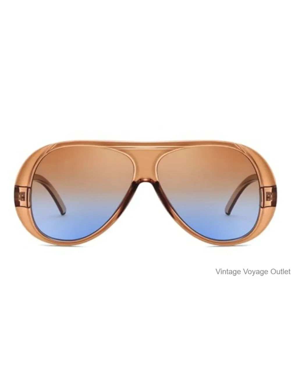 Retro Oversized Aviator Sunglasses UV400 Protection Unisex